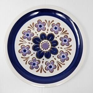 Mikasa Nightfall Chop Plate 12" Cera Stone D1551 Vintage Round Platter (flaw)